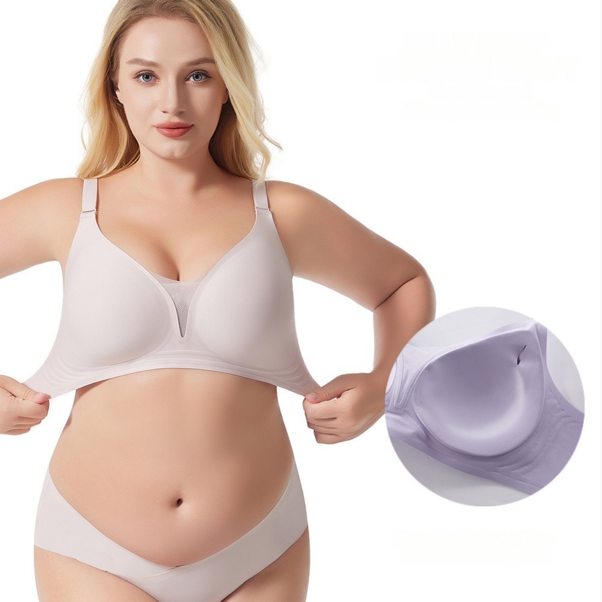 Lace Style Wire Free Active Bra Plus Size Lingerie Fat Womens Sleepwear Bra